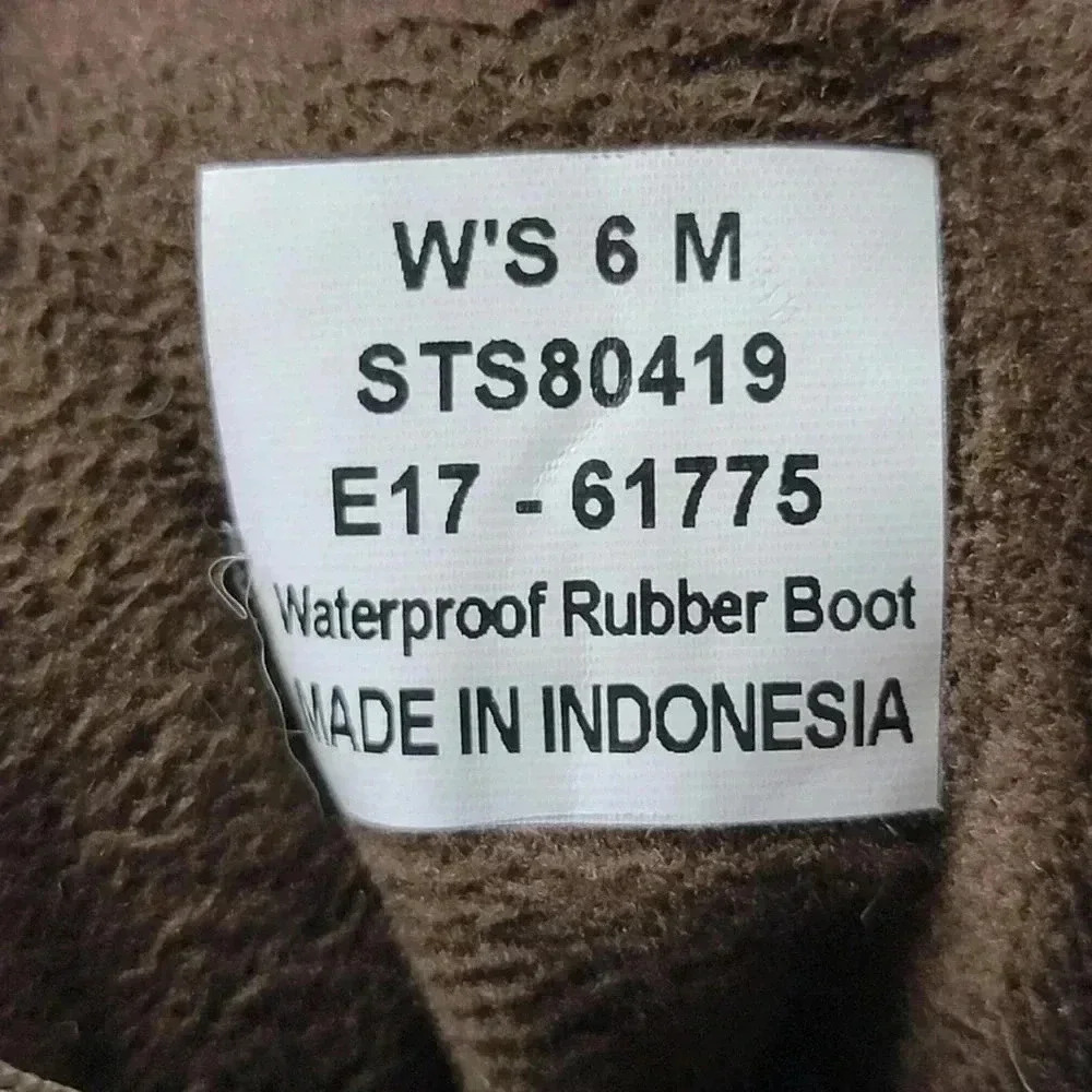 Rare Sperry Saltwater Burgundy & Brown Duck Boots - 6 - Picture 9 of 9